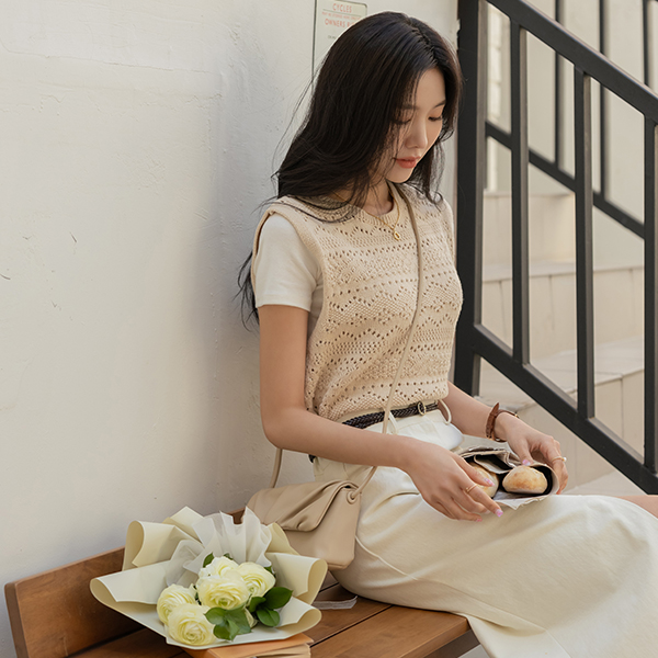 印花 ODE 针织衫 马甲