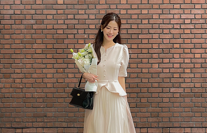 마를린 郁金香 荷叶边 浪漫 情调 连衣裙