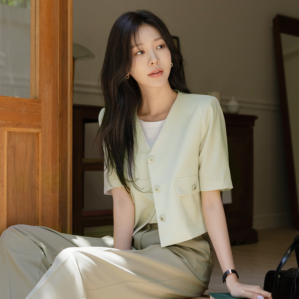 유니 古玩 扣子 夏天 夹克