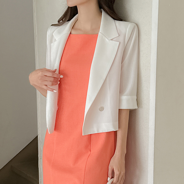 에르제 后侧松紧带 短夹克