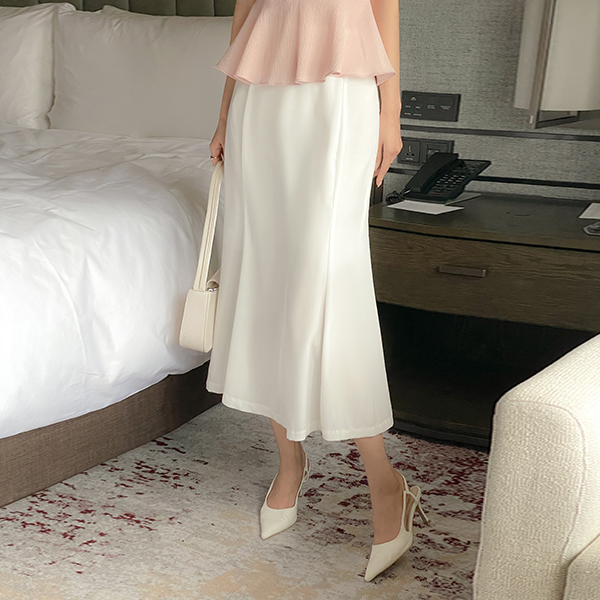 凉爽 舒服 丝滑 美人鱼 后侧松紧带 裙子