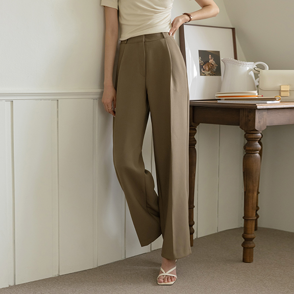 秋季 单 细褶 长款 宽松 宽松长裤