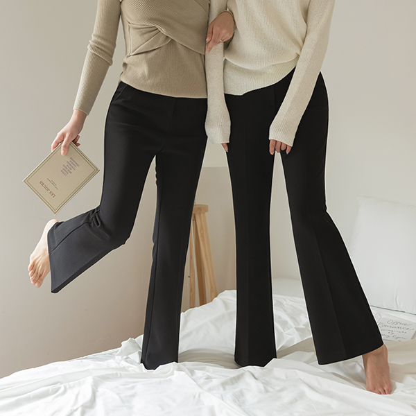 [O:neul] 全长 修理 NO! 热爱 弹力 宽松长裤 (短/中跟/长款ver)