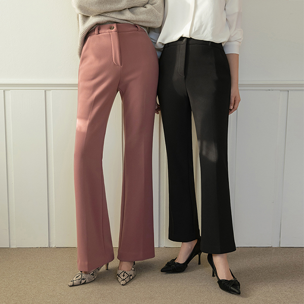 [O:neul] 全长 修理 NO! 热爱 弹力 拉绒 宽松长裤 (短/中跟/长款ver)