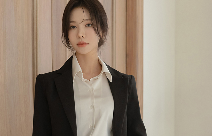 케이 稍厚的 斯利姆 线条 Set-up 夹克