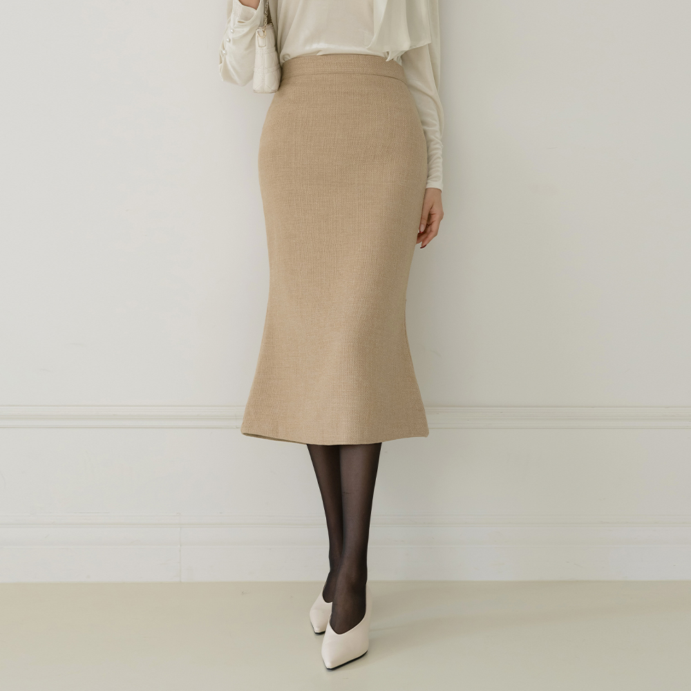 拉绒 粗呢 美人鱼 裙子