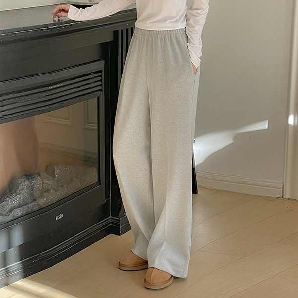 폭닥 灯芯绒 弹力 拉绒 宽松 裤子