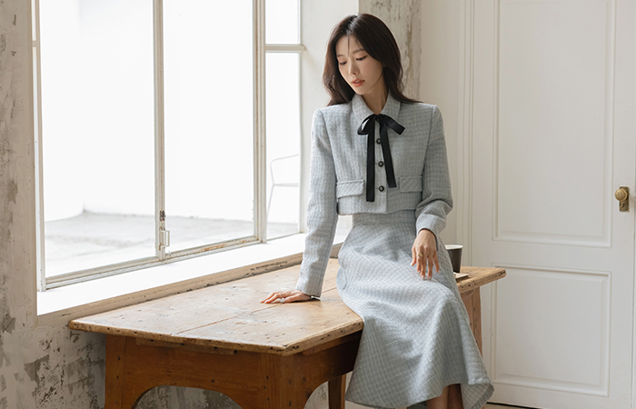 리키 타이끈 粗呢 7分裤 Set-up 夹克