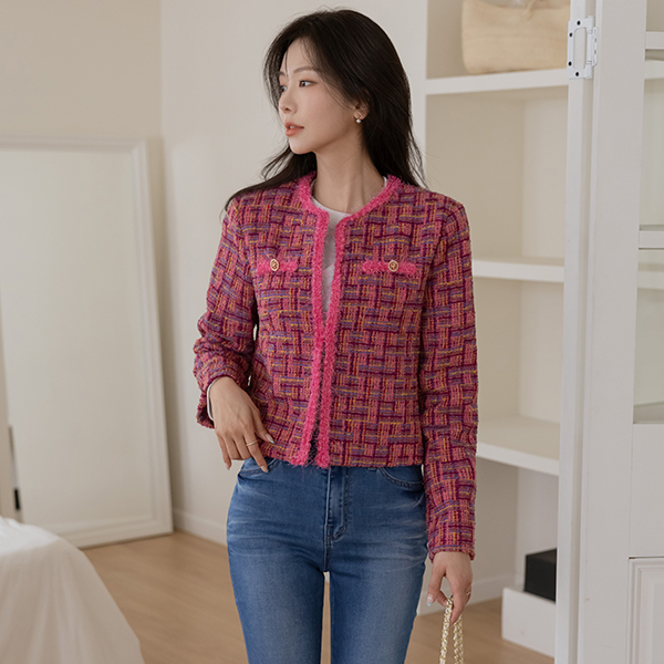 Celeb 秘密 粗呢 夹克