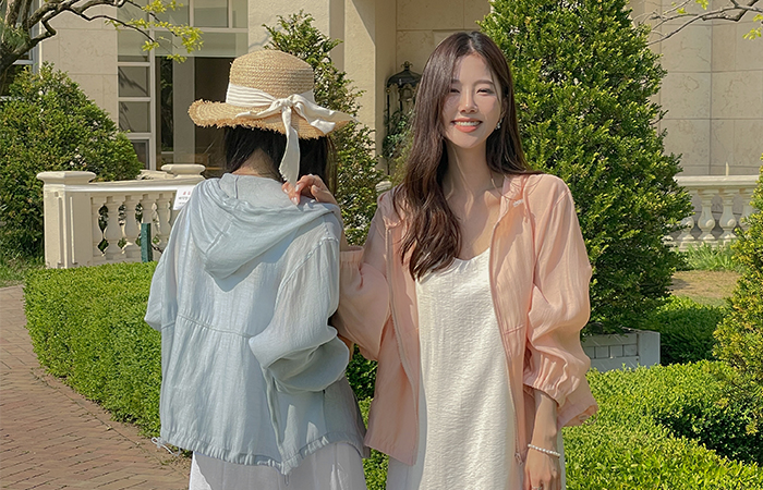 夏天 灯光 带帽 防风衣 夹克