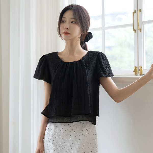 包 开衩 二重 罩衫