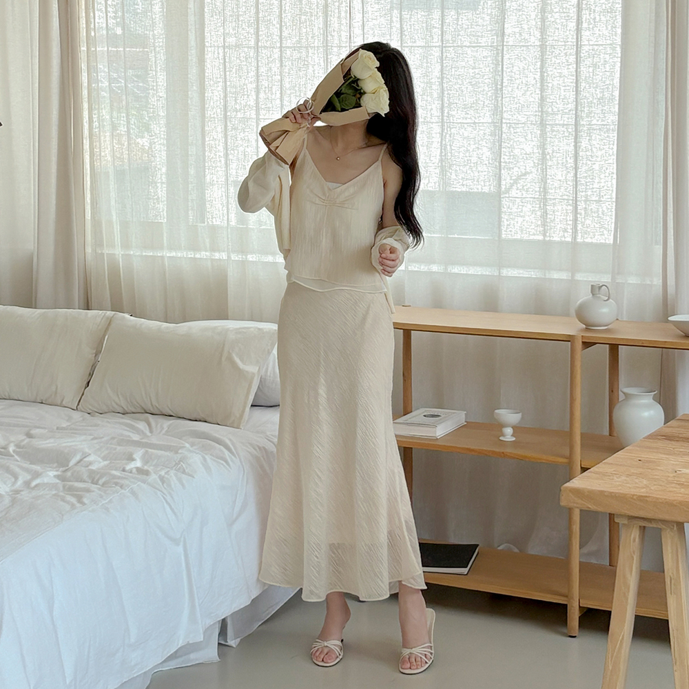 浪漫史 美人鱼 后侧松紧带 Set-up 裙子