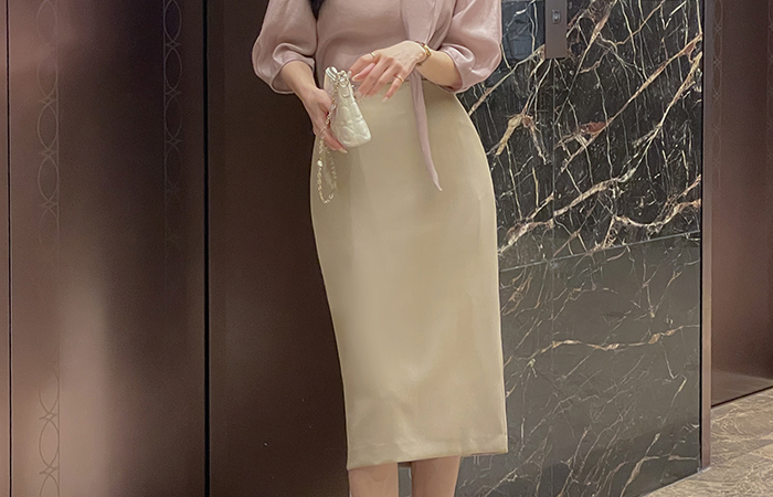 摩登 H字型 中长 裙子