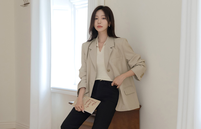 翻领 休闲风格 宽松款 单个 夹克