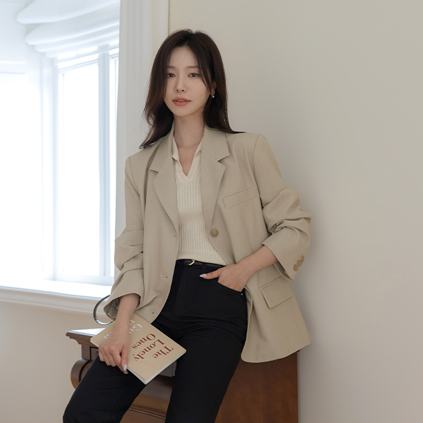 翻领 休闲风格 宽松款 单个 夹克