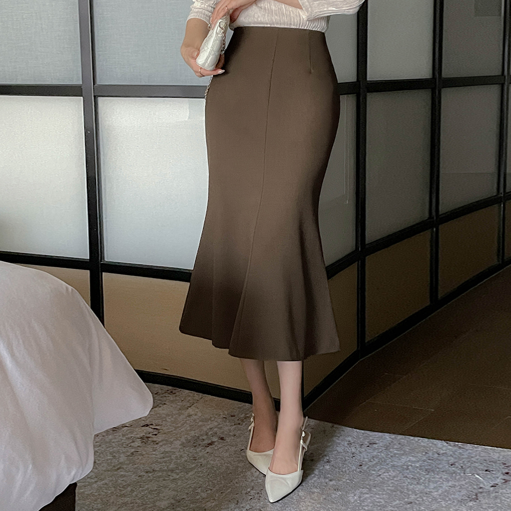 羊毛 美人鱼 长款 裙子