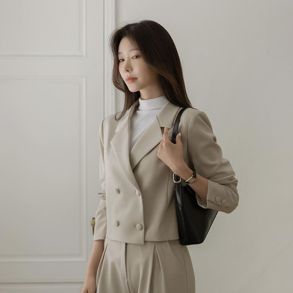 Sera 双 扣子 7分裤 Set-up 夹克