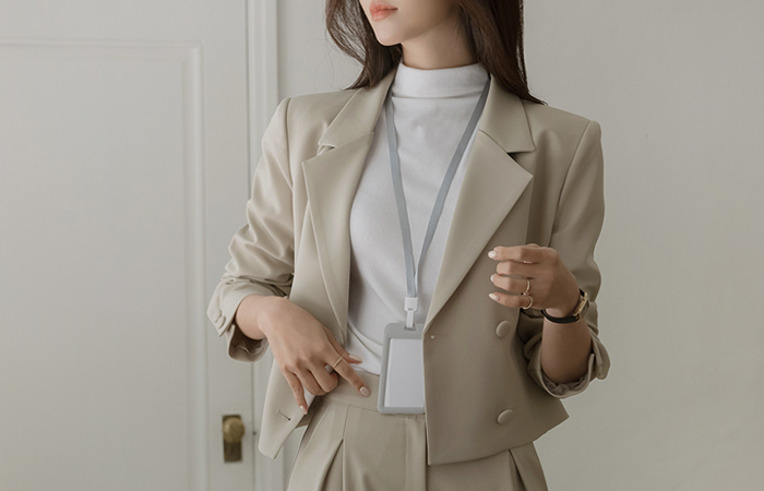 Sera 双 扣子 7分裤 Set-up 夹克