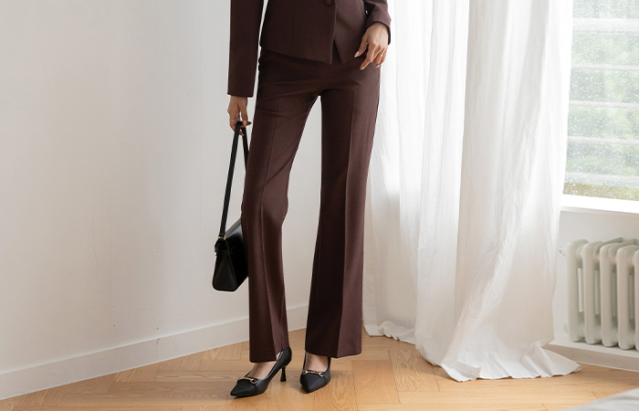 古典 修身 Set-up 宽松长裤