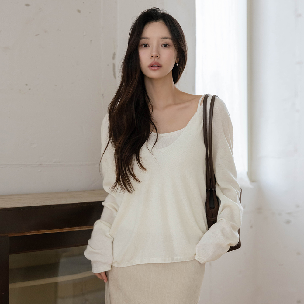 漂亮的版型 羊毛&羊绒 背心&针织衫 SET