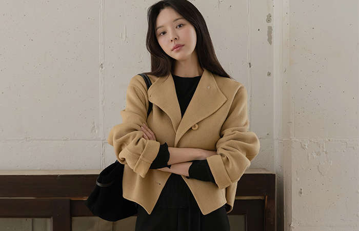 高龄 手工 7分裤 羊毛 大衣