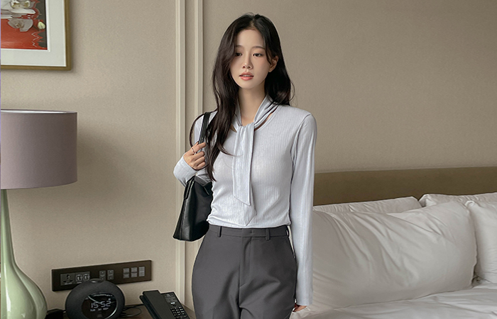 领带 情调 弹力 T恤衫