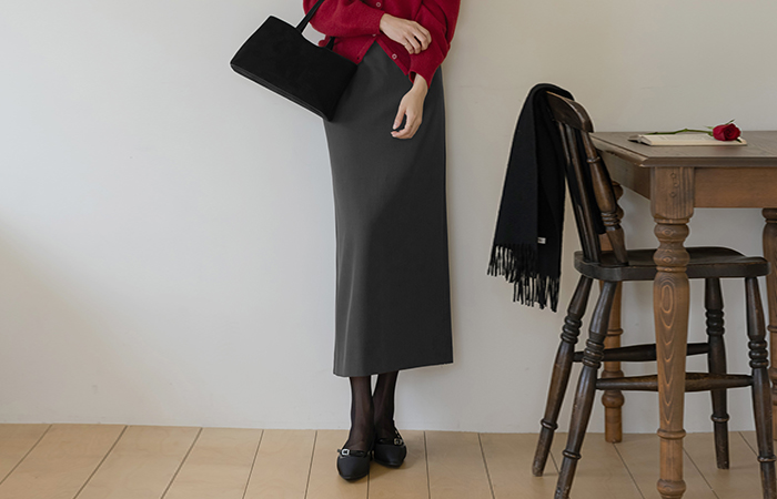 基本 H字型 长款 裙子(+腰带)