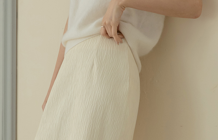 去皱纹 透视 配色 H字型 裙子