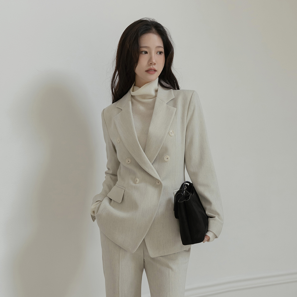 古典 翻领 羊毛 Set-up 夹克