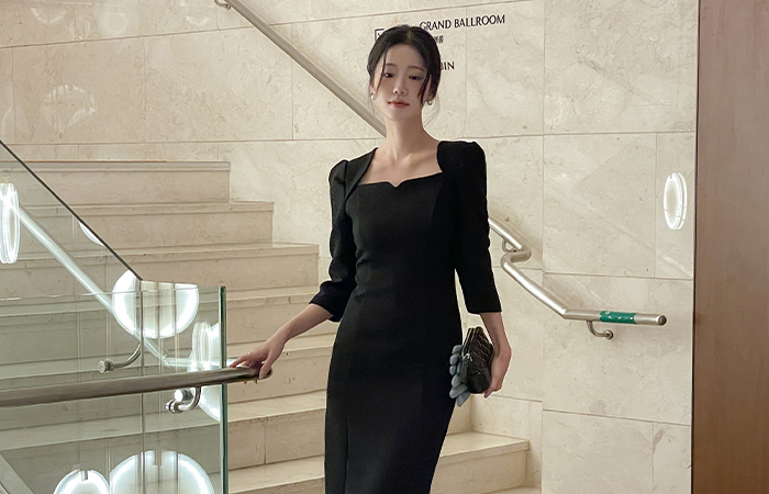 短上衣 风格 H字型 粗呢 连衣裙