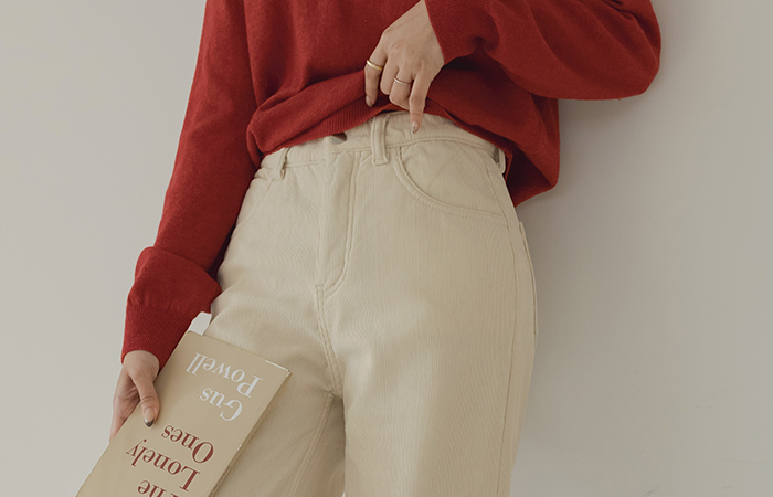 灯芯绒 HOT 拉绒 一字型 裤子