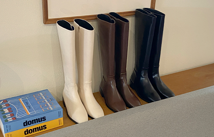 日常 炫酷 皮 长靴