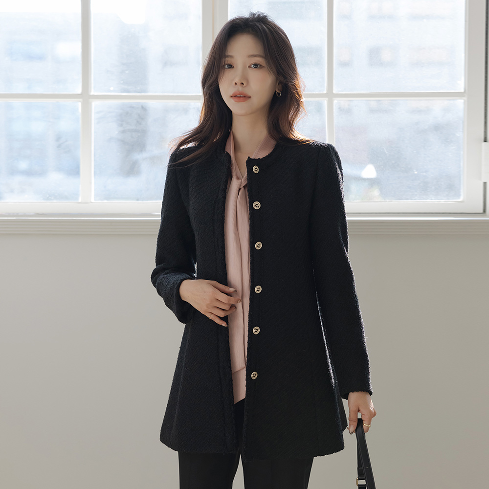 ODE 羊毛 穗饰 短上衣 粗呢 夹克