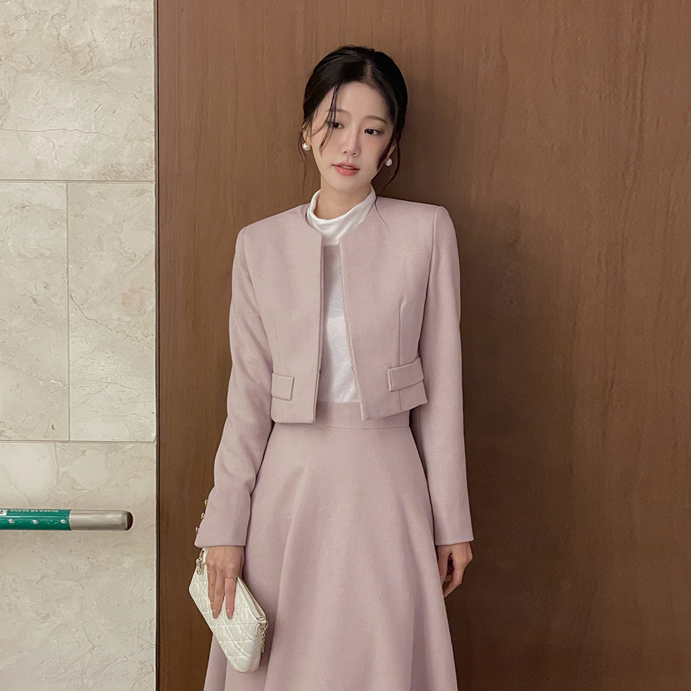 卢娜 柔丝 羊毛 7分裤 Set-up 夹克