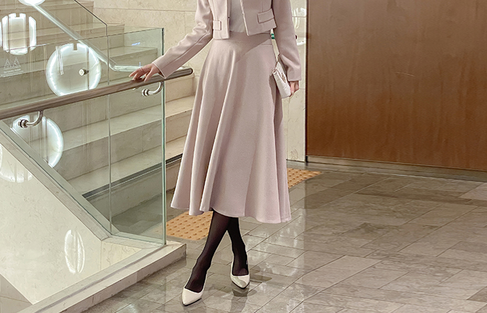 卢娜 柔丝 A字型 羊毛 Set-up 裙子