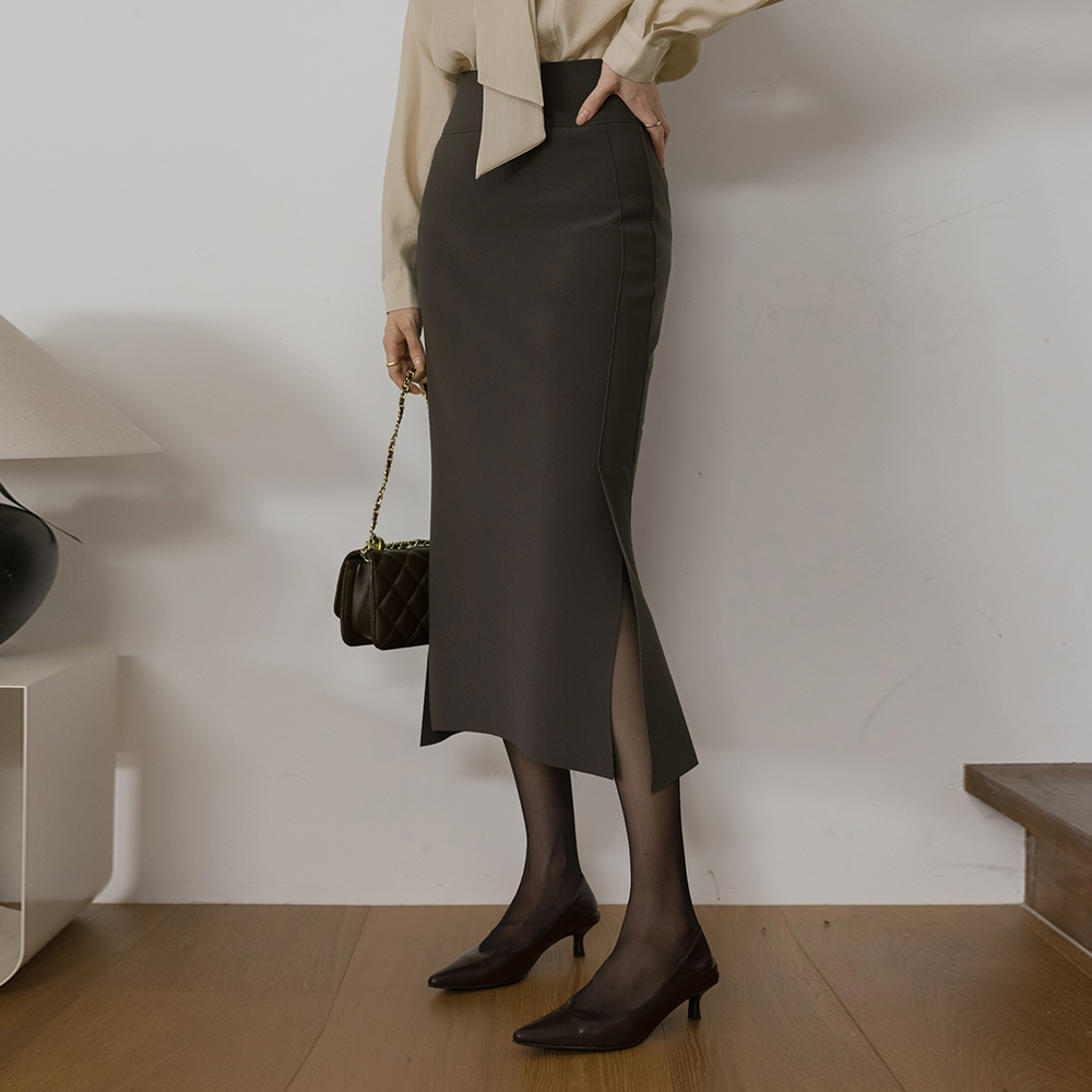 Cheese 弹力 开衩 美人鱼 裙子(winter)