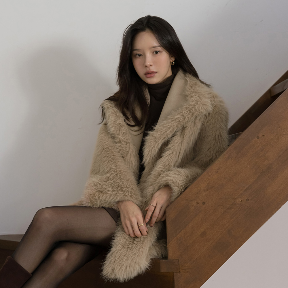 翻毛皮 毛皮草 双面式 Mustang