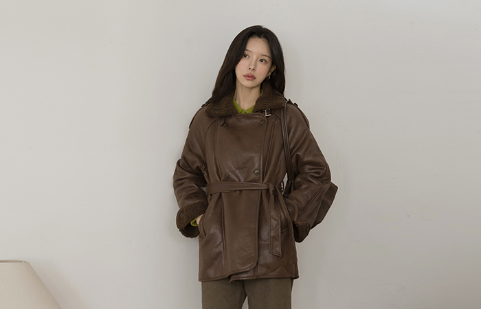 高龄 闪亮 宽松 Mustang(+腰带)