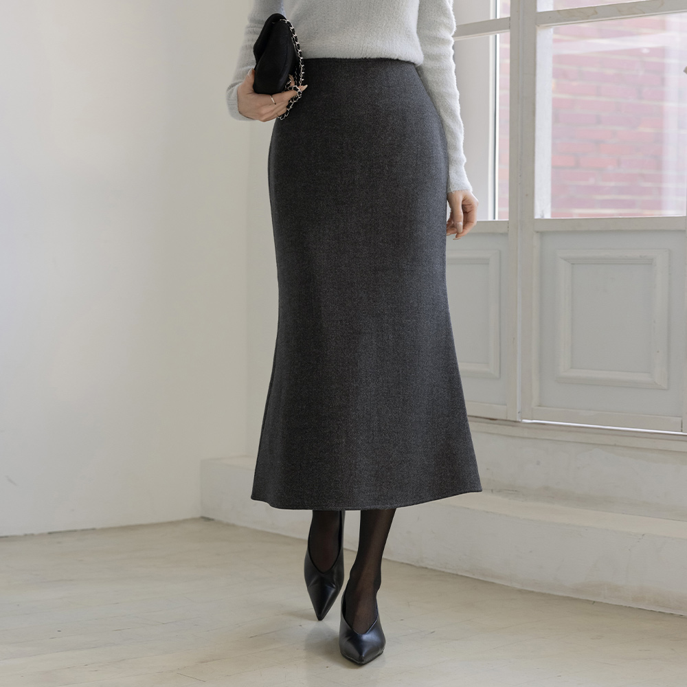 Peach 拉绒 自然 合适 美人鱼 裙子