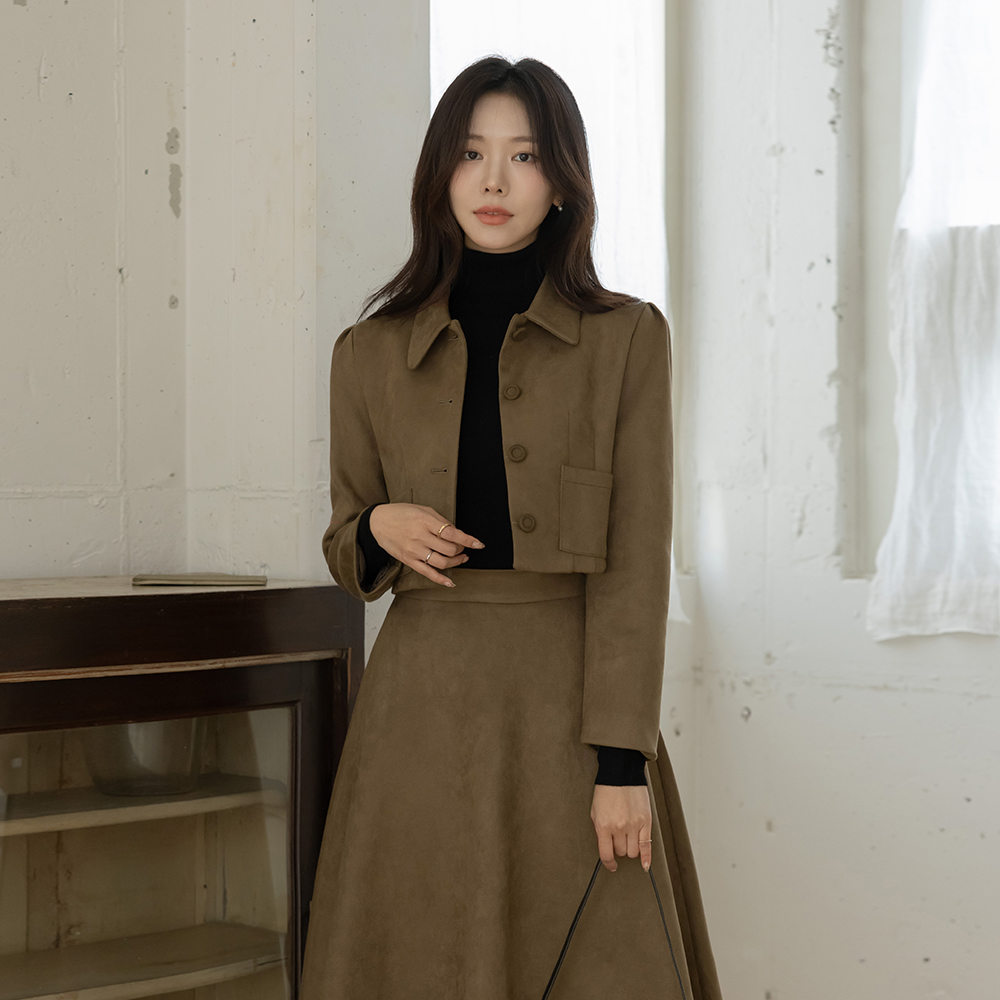 Sein 翻毛皮 7分裤 Set-up 夹克