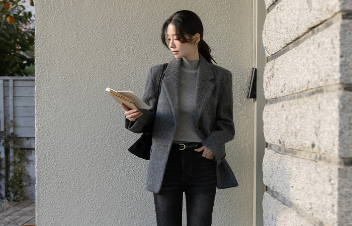 特级 马海毛 羊毛 夹克