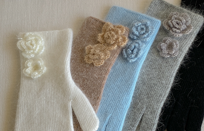 花纹 安哥拉 手套