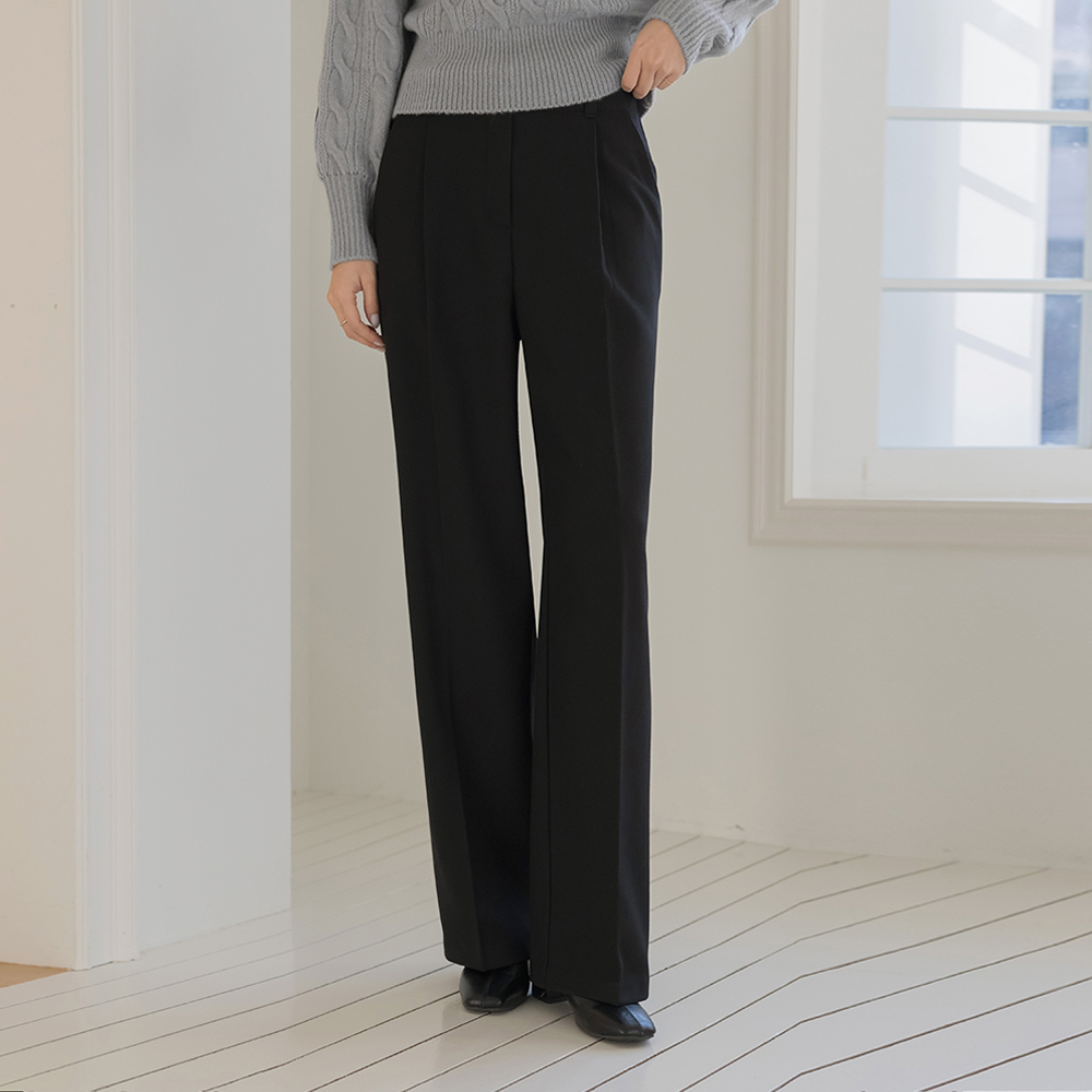 Haze 一字型 拉绒 宽松长裤