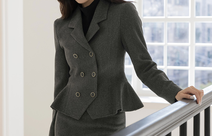 古典 荷叶边 Set-up 夹克