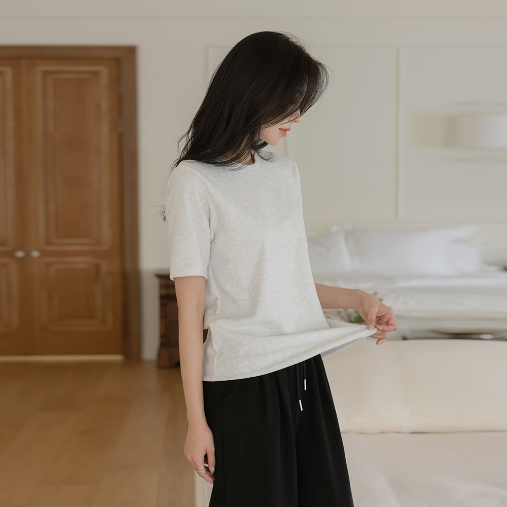 柔丝 毛巾 柔软 短袖 T恤衫