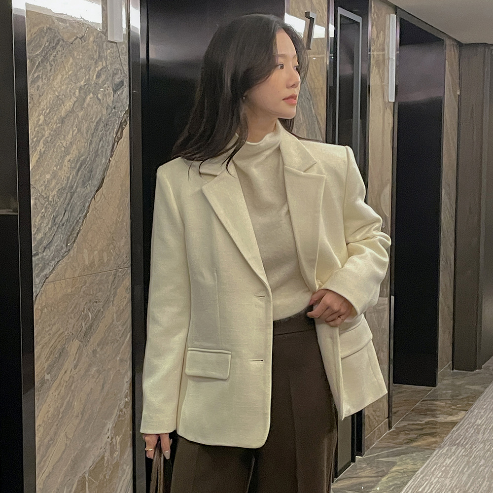 订制领子 桃皮拉绒 宽松 夹克