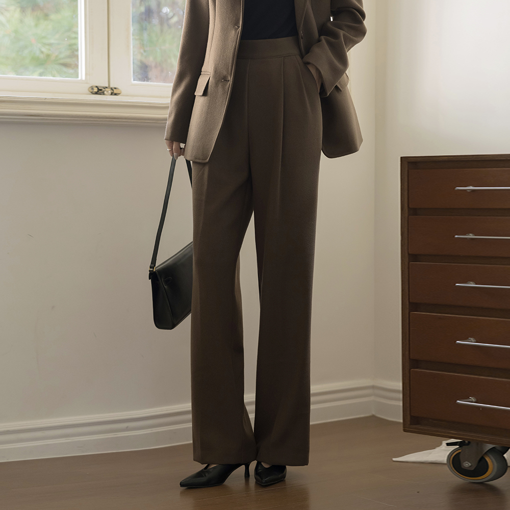 Sein 摩登 拉绒 宽绰 Set-up 宽松长裤