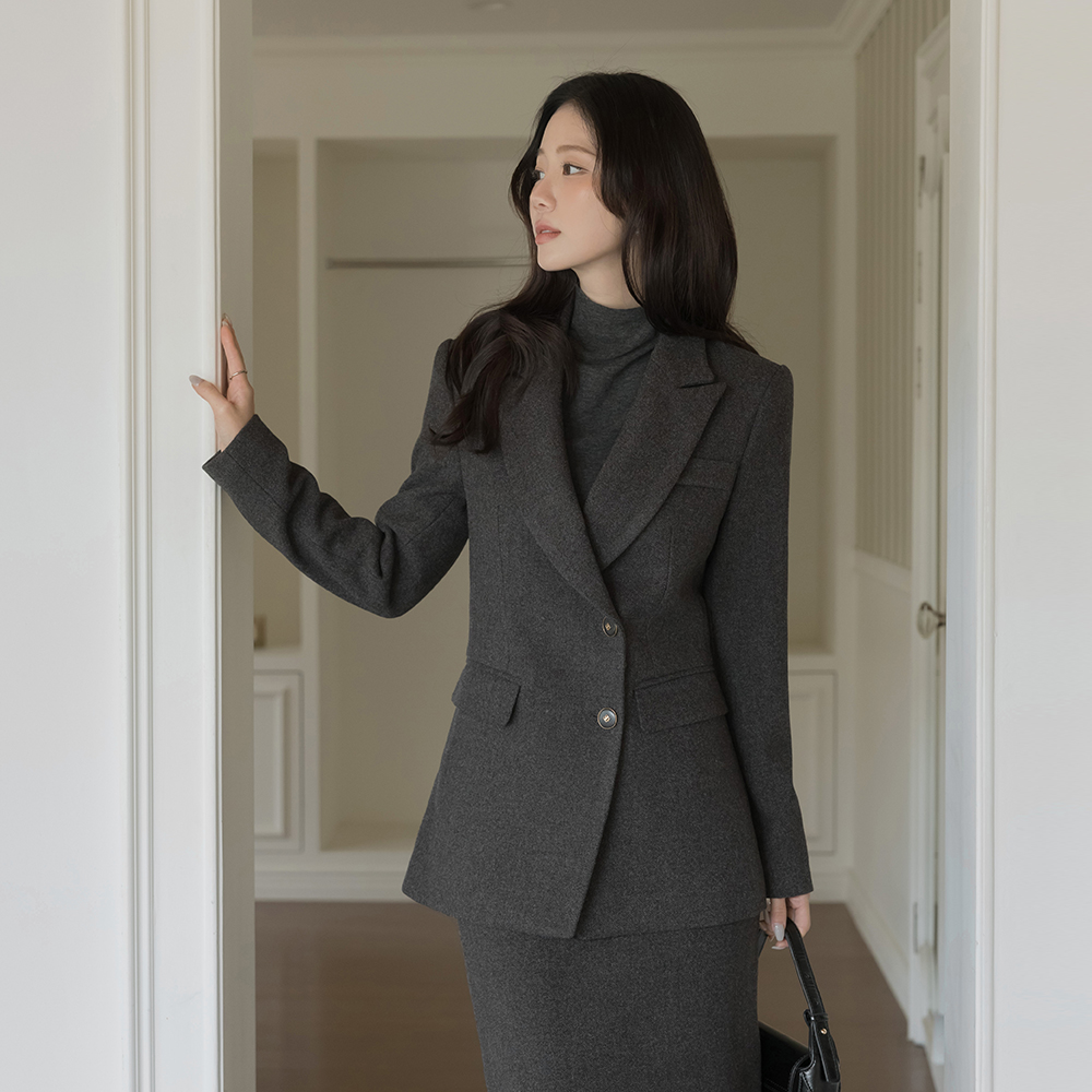 Sein 摩登 斜线 Set-up 夹克