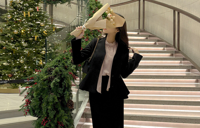 无领 羊毛 荷叶边 Set-up 夹克(+腰带)