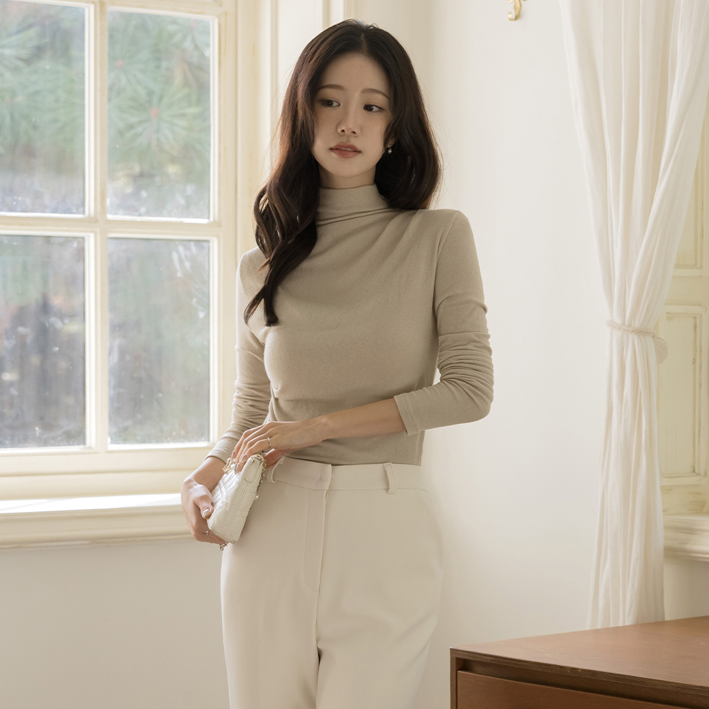 高龄 羊毛 不规则 褶皱 T恤衫